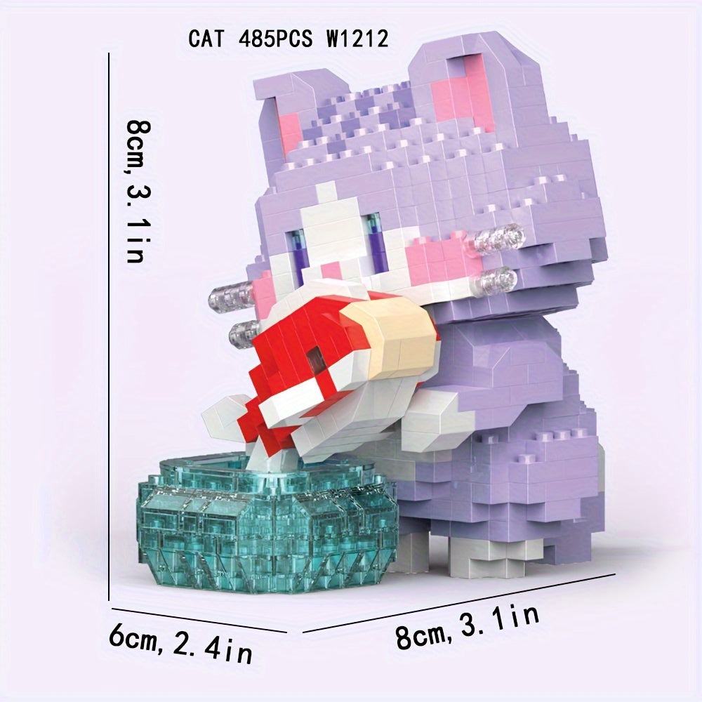 Mini Lucky Cats Building Blocks Toys Ideal for Birthday & Christmas