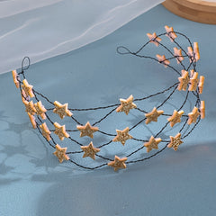 Baroque Rhinestone Star Headband Vintage Wedding Hair Accessory