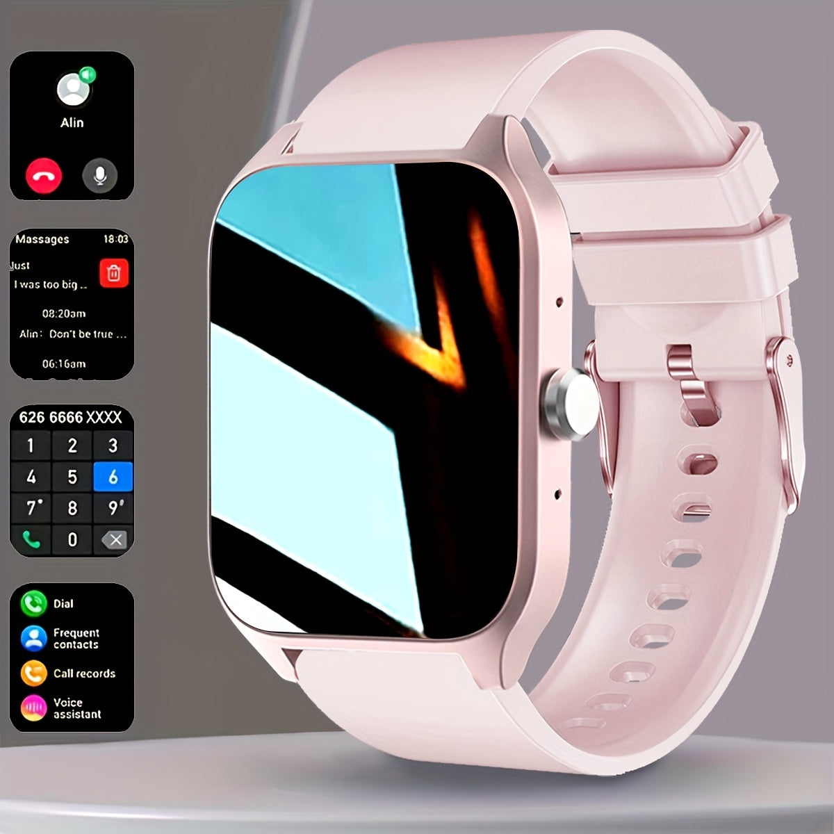 Smartwatch Wireless Call Watch Answer End Call Message Real Time Push