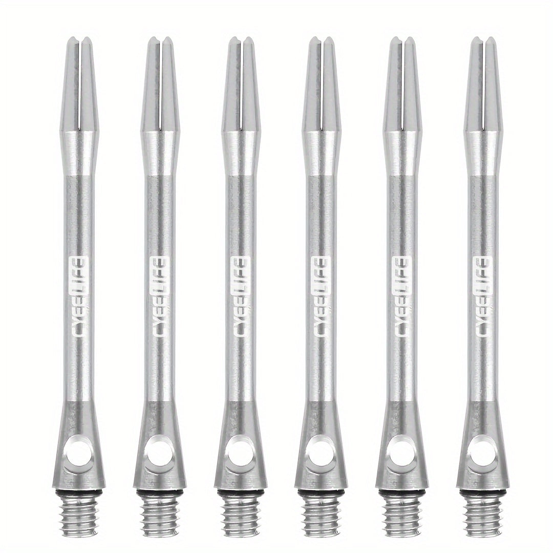 CyeeLife 6pcs 48mm Aluminium Dart Shafts Durable 2BA Dart Stems