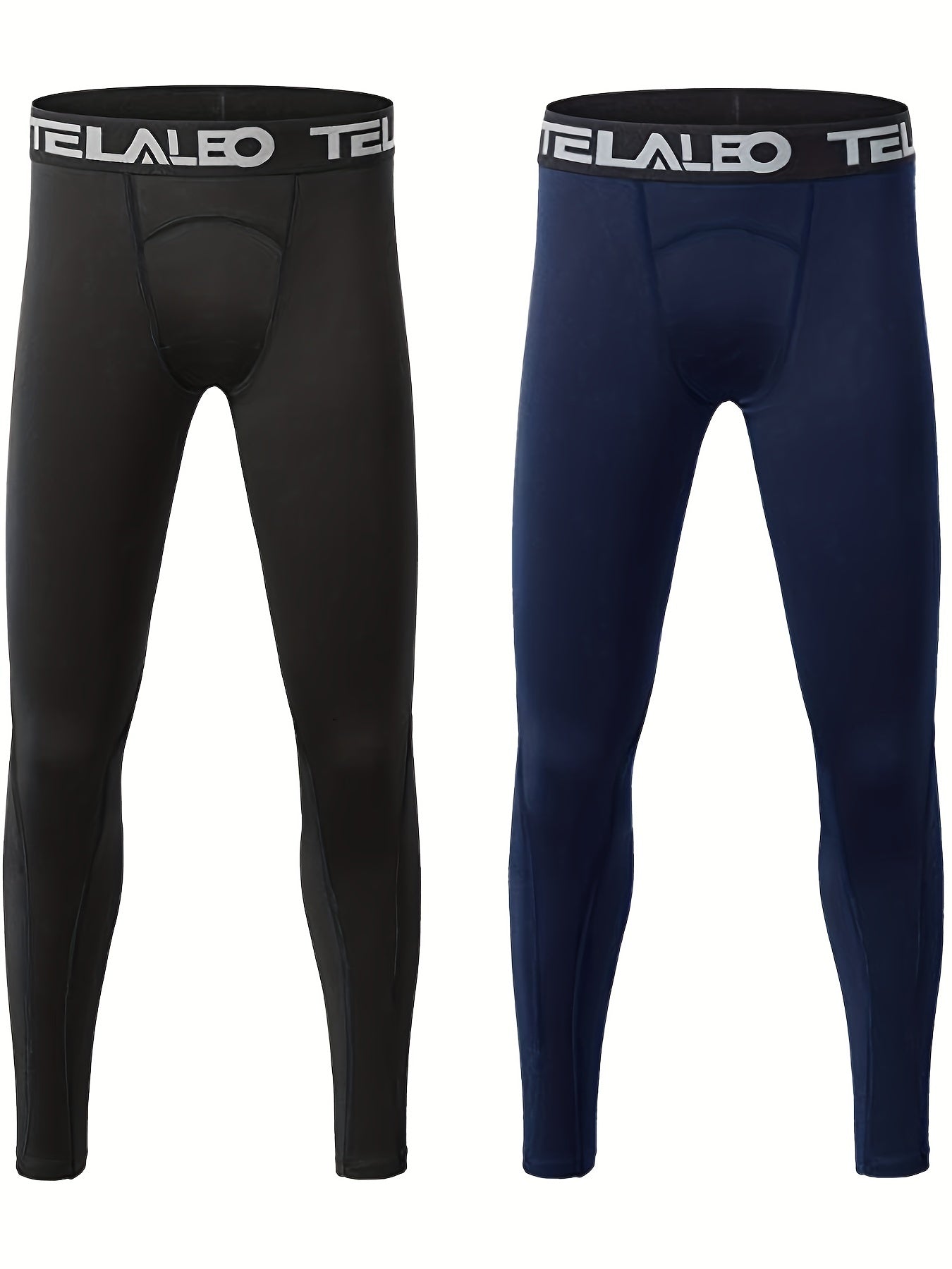 TELALEO 2PCS Youth Compression Fitness Leggings Kids Tights