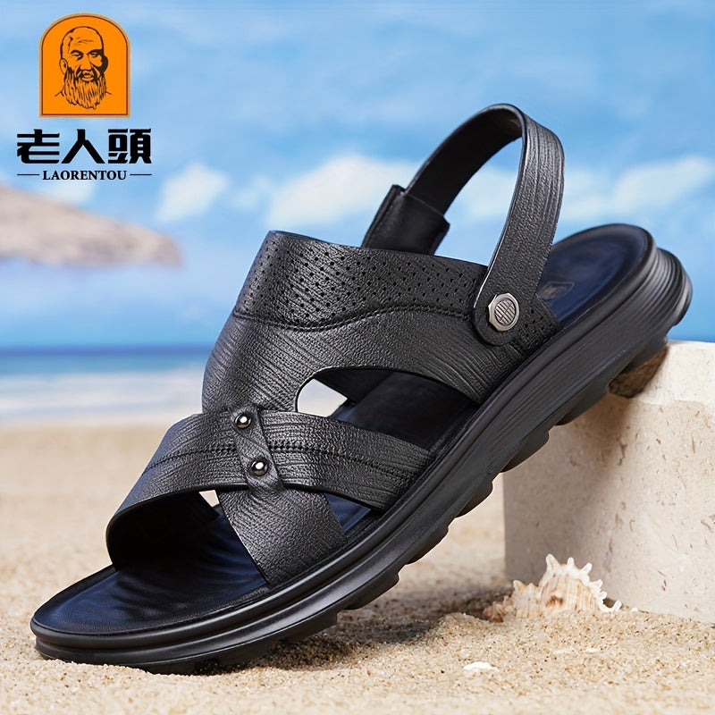 LAORENTOU Men's Wear resistant Sandals Quick Drying Comfy Slides