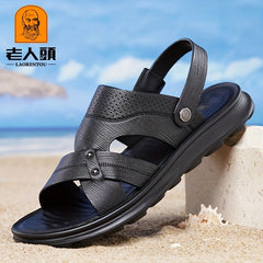 LAORENTOU Men's Wear resistant Sandals Quick Drying Comfy Slides
