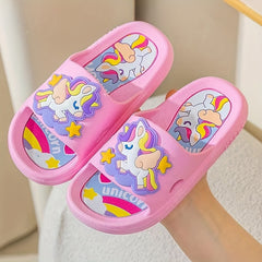 JIAGEYA Cartoon Slippers Baby Girls Non Slip Lightweight Open Toe Slippers