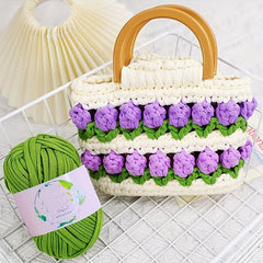 3 Skeins Colorful T-Shirt Yarn for DIY Knitting & Crocheting - 100g