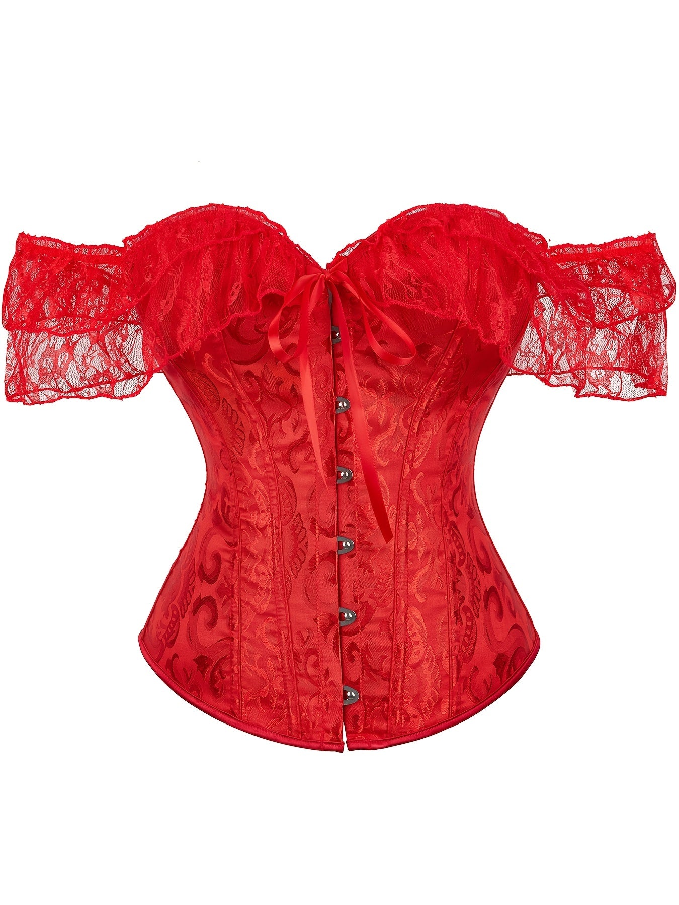 Lace Corset Bustier Tummy Control Body Shaper Women's Lingerie