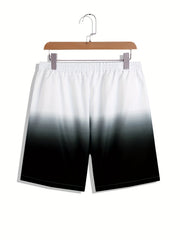 Men's Ombre Drawstring Shorts - Summer Style