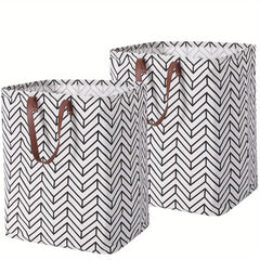 MAQIAO 2 Pcs Laundry Hamper 72L Collapsible Large Square Laundry Basket