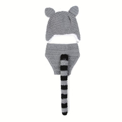 Newborn Civet Cat Clothing Suit Woolen Knitted Photography Clothes