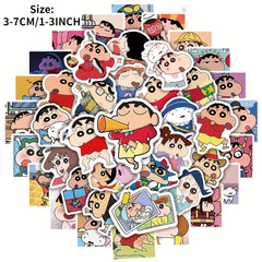 50pcs Anime Cartoon Graffiti Sticker Waterproof for Laptop Motorcycle Cup