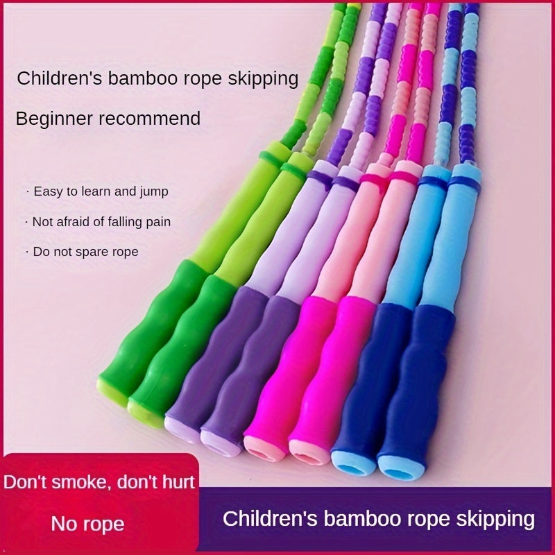 Adjustable Colorful Skipping Rope Soft Bead Section