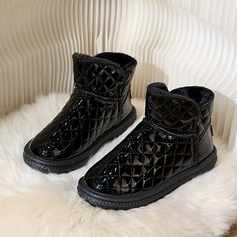 Women's Plush Lined Waterproof Ankle Boots