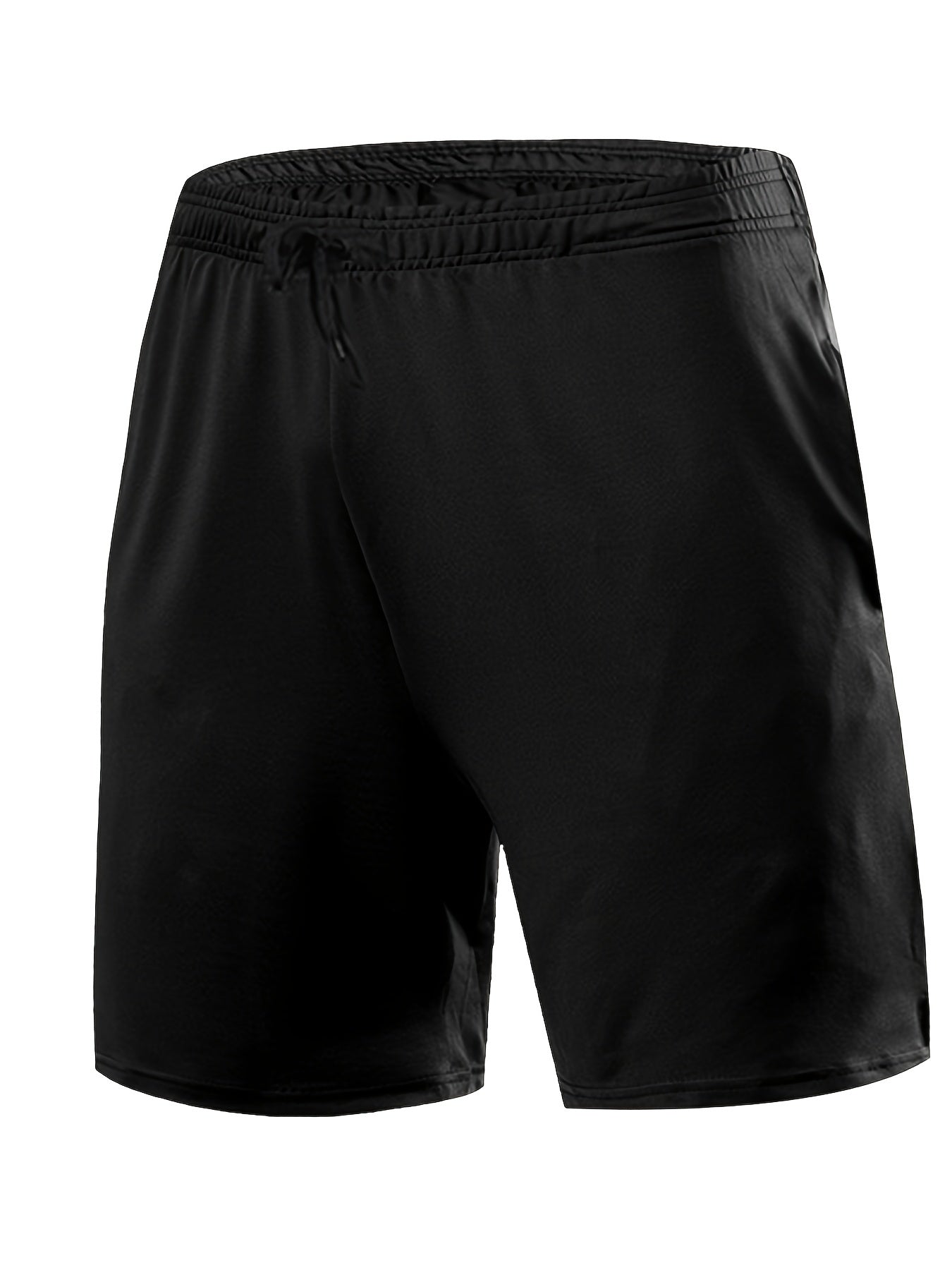 Men's Loose Solid Shorts Pockets Active Breathable Drawstring Shorts