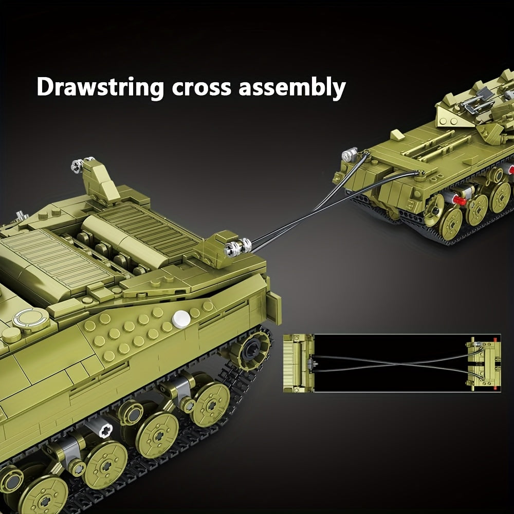 T28 Heavy Duty Tank Building Blocks Kit - Military World Series