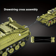 T28 Heavy Duty Tank Building Blocks Kit - Military World Series