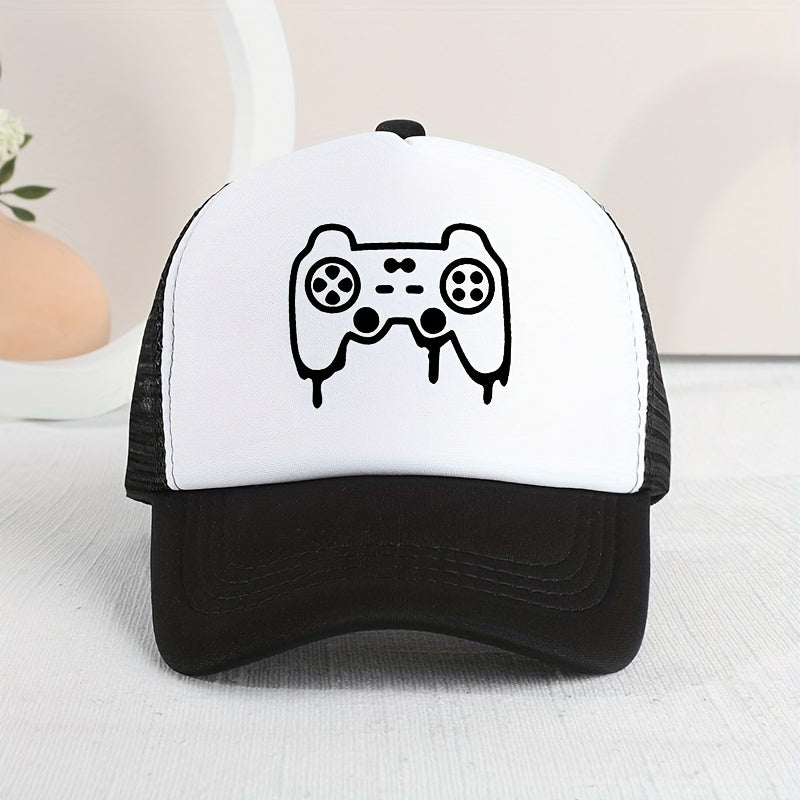 Casual Game Console Mesh Cap Sun Protection Hat for Kids
