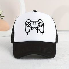 Casual Game Console Mesh Cap Sun Protection Hat for Kids