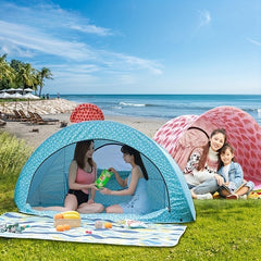 Portable Beach Tent Sunshade Quick Opening Leisure Tent Outdoor