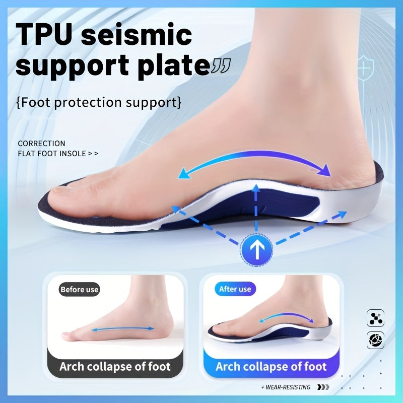 Orthopedic Sport Insoles Shock Absorption Deodorant Cushion Running Insoles