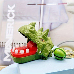 Dino Finger Bite Keychain Creative Bag Purse Pendant
