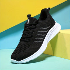 Women's Breathable Lightweight Lace Up Running Shoes
