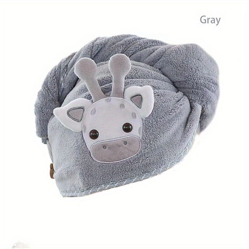 Deer Hair Drying Cap Towel Wrap Soft Cotton Hair Bonnet