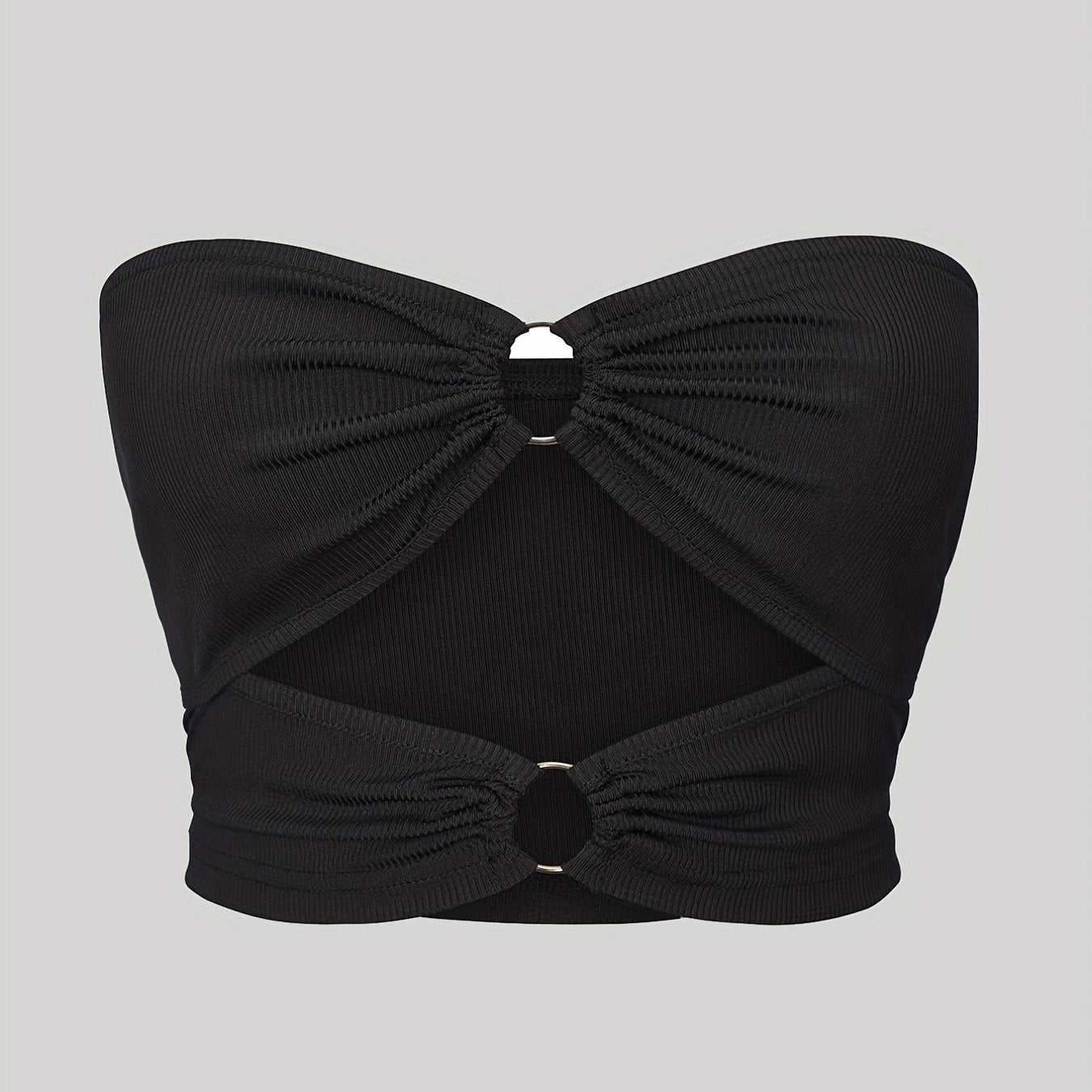Pleated Bandeau Tube Top for Summer