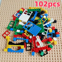Particle Building Blocks Door Window Accessories Creative Puzzle 6 Sets Bags