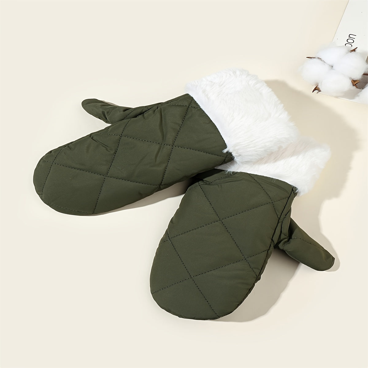 Adult Ski Gloves Autumn Winter Warm Mittens Plush Sports Gloves