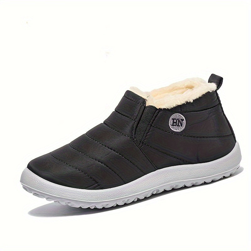 Fur Lined Thermal Snow Boots Waterproof Ankle Boots