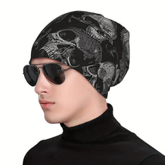 Skeleton Skullies Beanies Cap Winter Warm Gothic Hat
