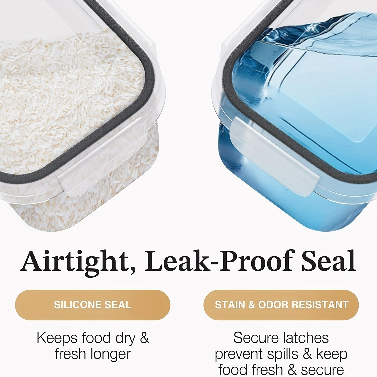 24pcs Airtight Food Storage Container With Lid And 30pcs Stickers