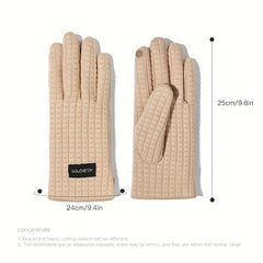 Winter Velvet Warm Gloves Touch Screen Windproof