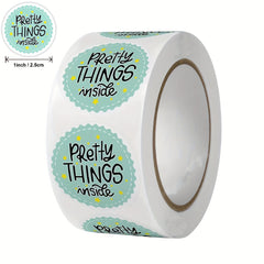 500pcs Round Thank You Stickers Wedding Decoration Pretty Thing Inside