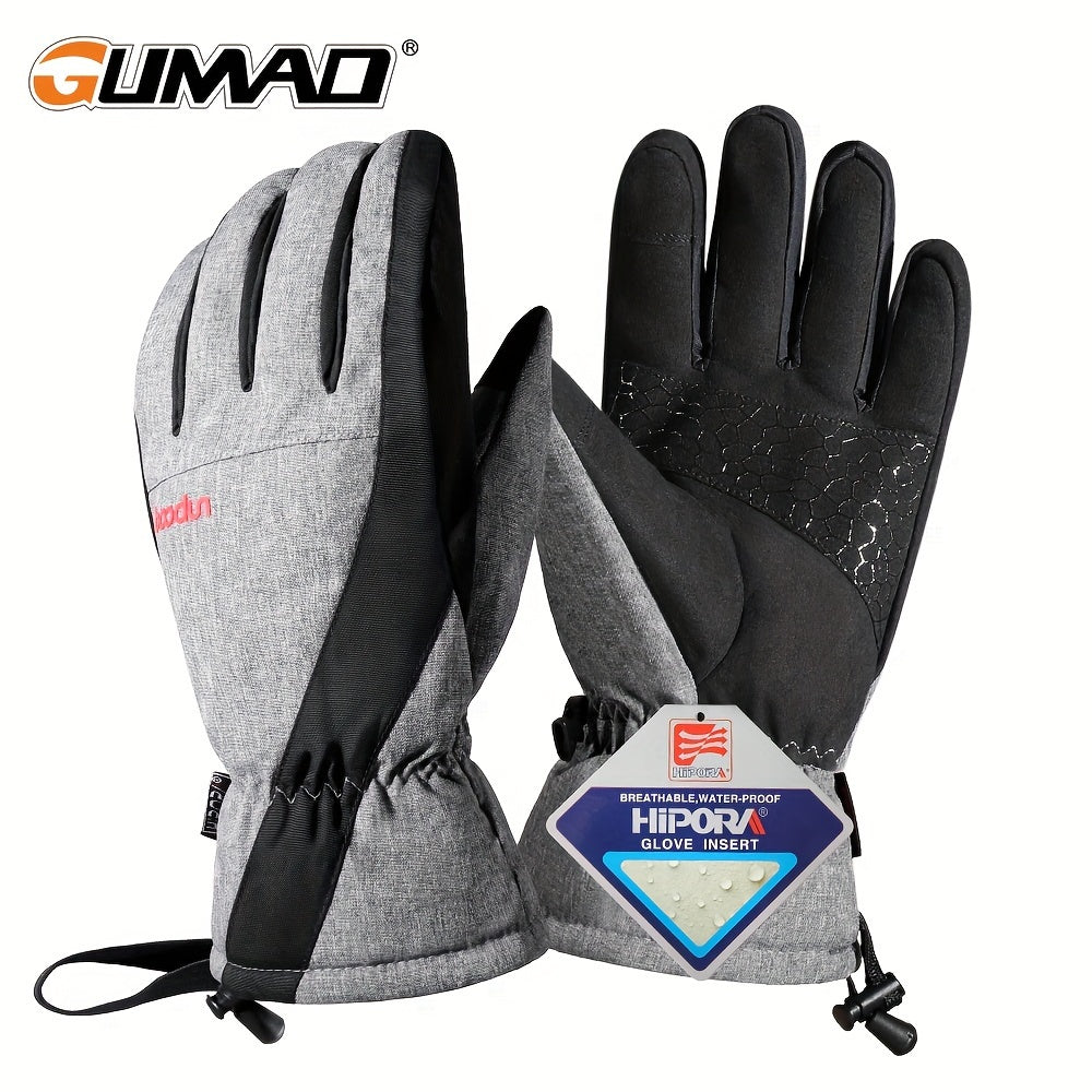 Waterproof Winter Gloves w/ Touchscreen - Ideal for Skiing & Outdoor Work