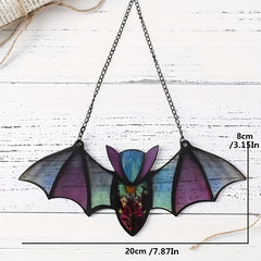 Colorful Bat Suncatcher Window Hanging Decoration for Home Room Garden