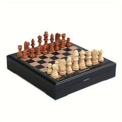 Chess Game Set with Storage Drawer for Beginners