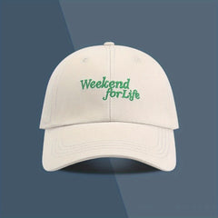 Versatile Letter Baseball Cap Outdoor Sunshade Peaked Cap