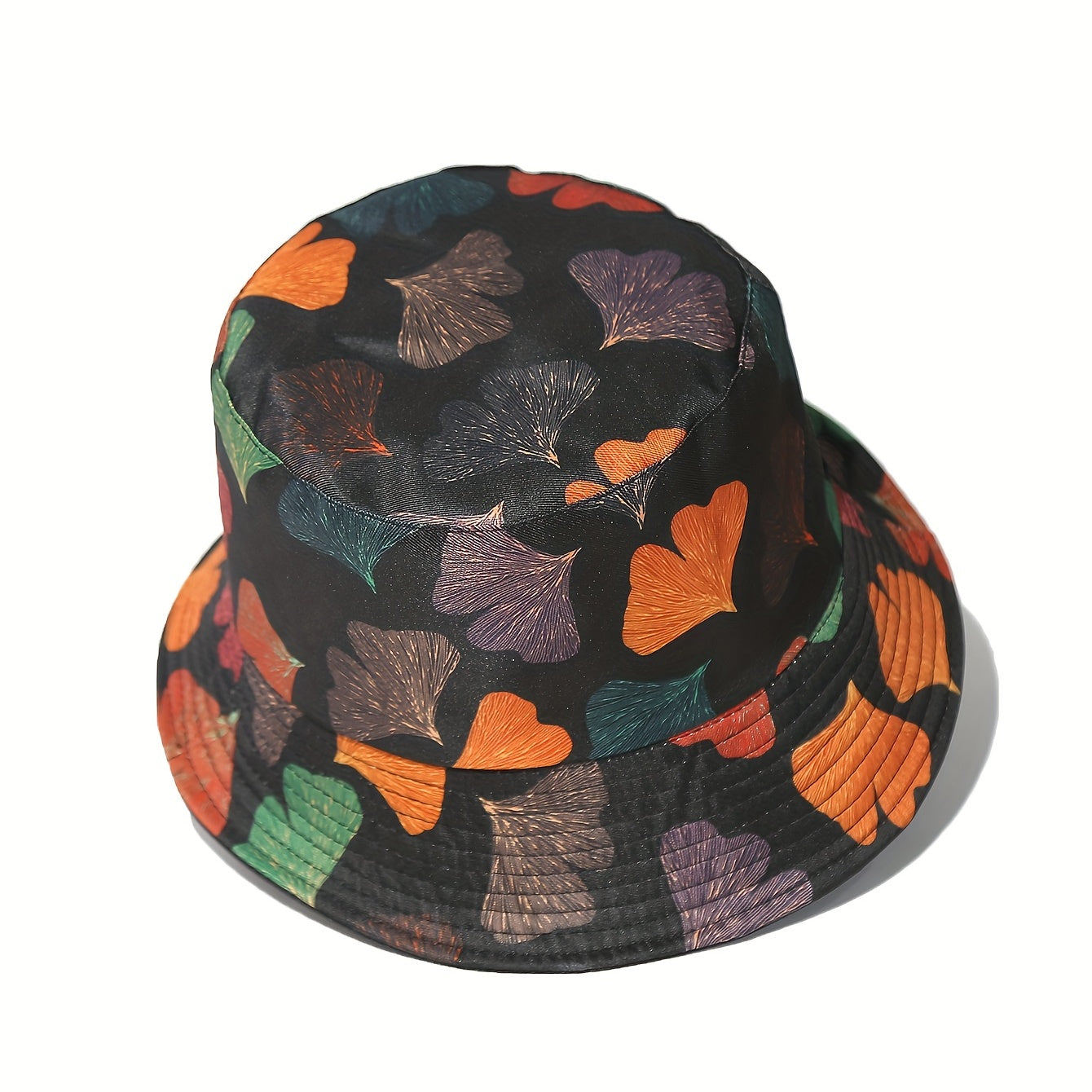 Unisex Ginkgo Leaf Sunshade Bucket Hat - Outdoor Vacation