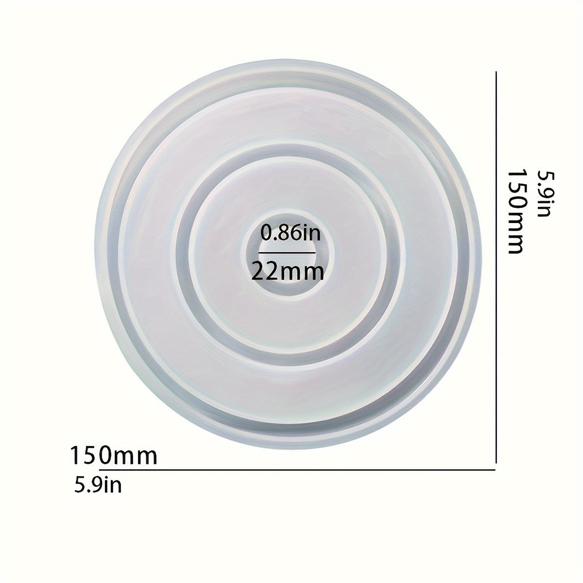 Circular Resin Candlestick Silicone Mold for Aromatherapy Sticks