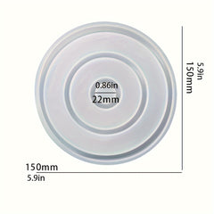 Circular Resin Candlestick Silicone Mold for Aromatherapy Sticks