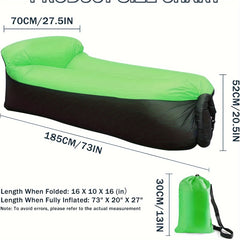 Portable Inflatable Sofa Air Mattress for Outdoor Beach Park