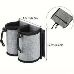 Travel Luggage Armrest Cup Storage Bag Drink Coffee Holder