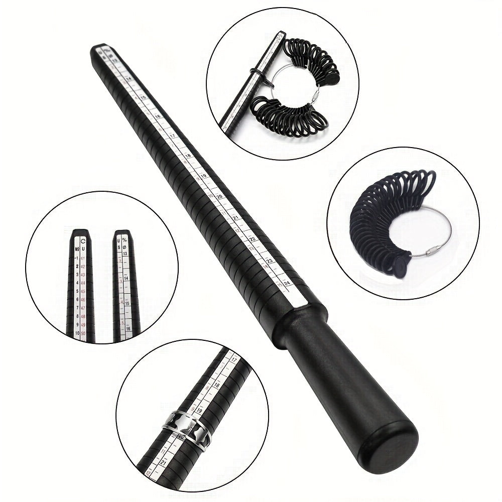 Ring Sizer US HK Measurement Tool Women Men Ring Size Measure Finger Ring Gauge