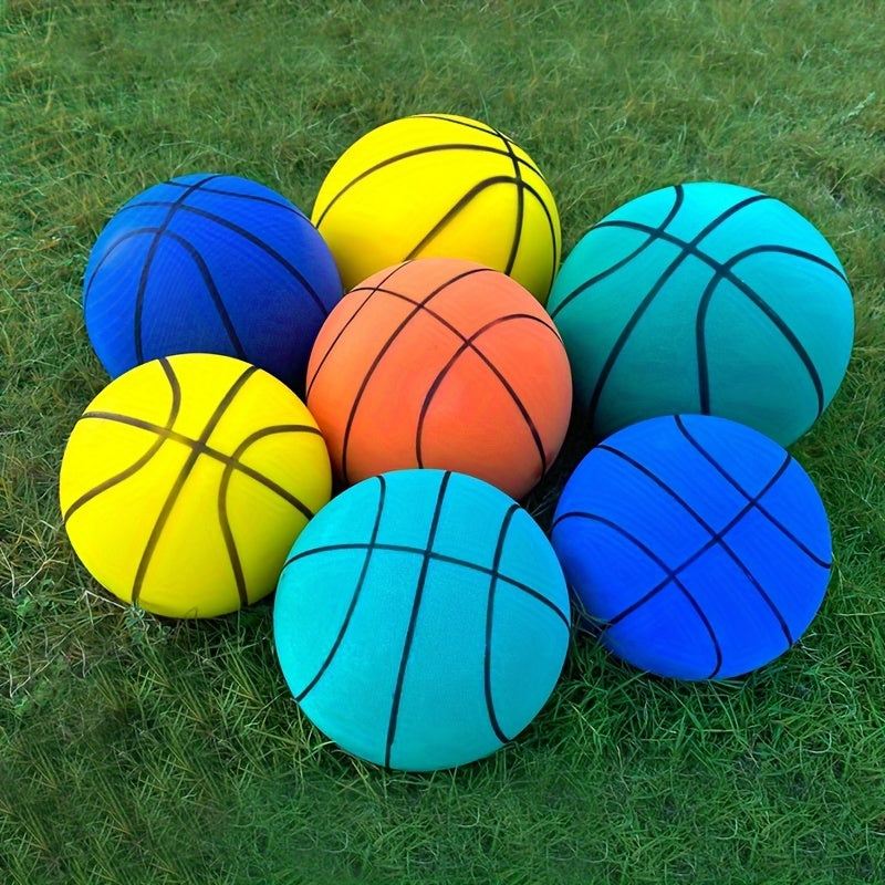 Size 7 Silent Basketball PU Leather Elastic Ball For Indoor Sports