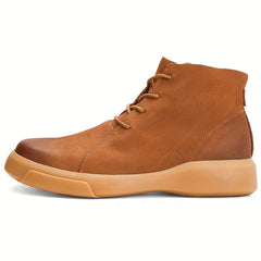 Men's High Top Lace Up Boots Casual Walking Shoes