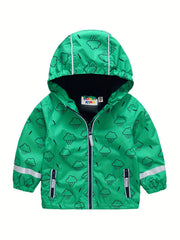 Stay Dry & Comfy Boys Soft Shell Hooded Jacket for Outdoor Adventures