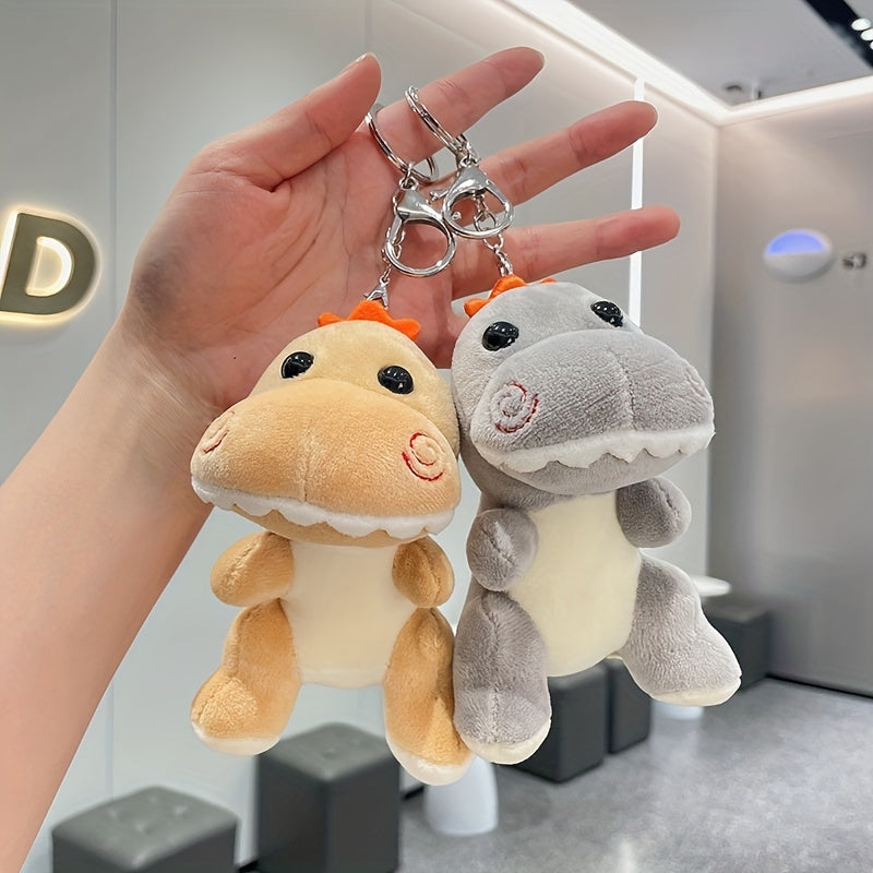 Cartoon Dinosaur Keychain Fluffy Animal Charm Gift