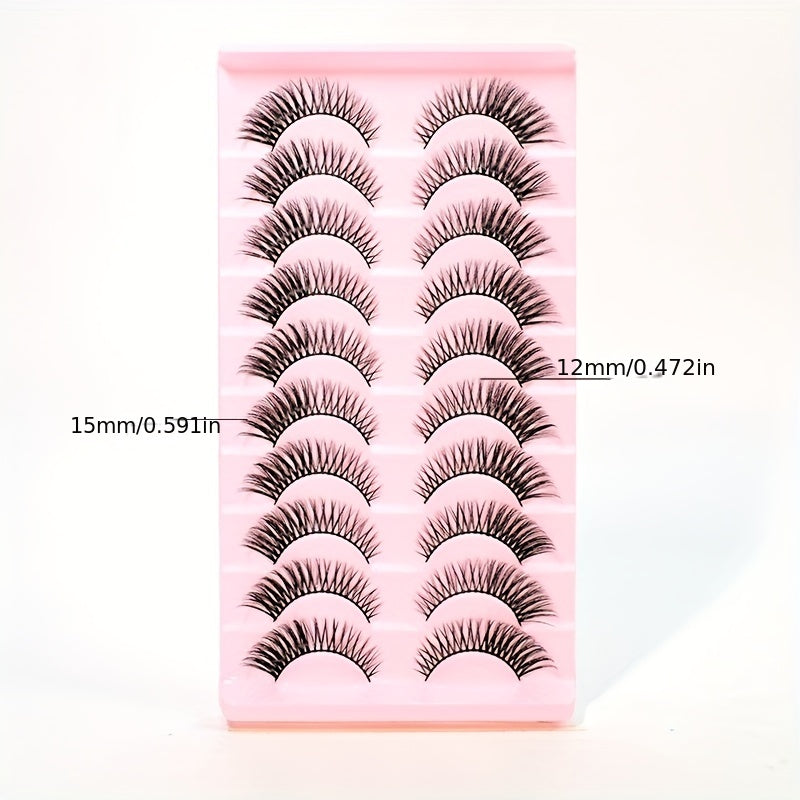 Natural Look False Eyelashes Fox Eyes Makeup Short Eyelashes