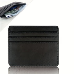Transparent PU Leather Business Card Holder Wallet ID Credit Card Holder